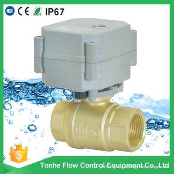 2 Way 3/4 &quot;Inch Dn20 Automática Elétrica Água Shut-off Válvula Motorizada Ball Valve